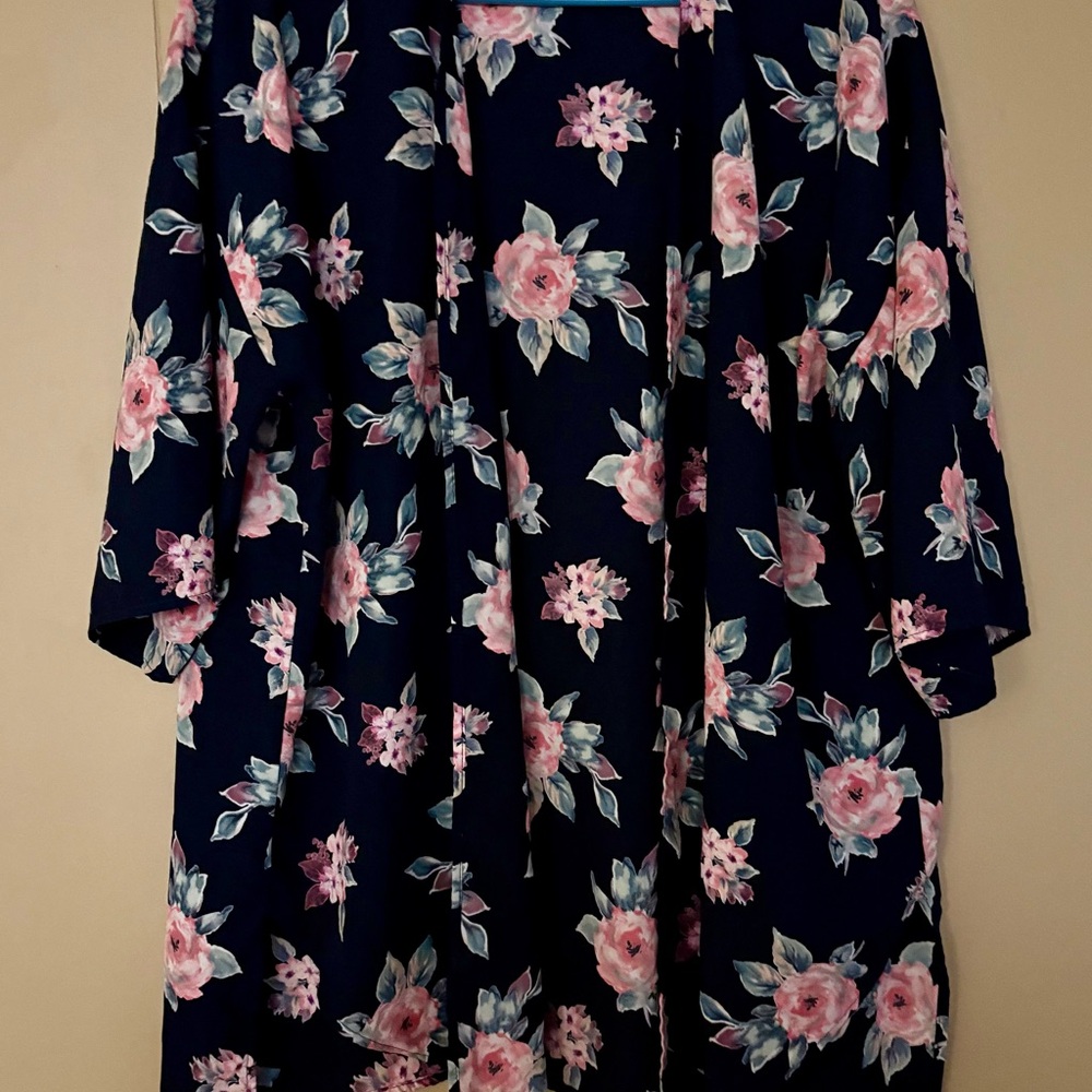 Floral Kimono Swim Coverup